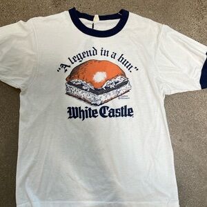 Rare 80s vintage White Castle Graphic T-Shirt